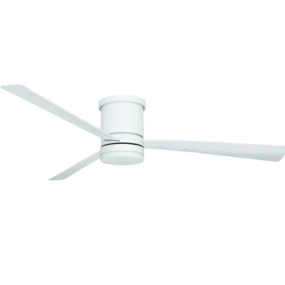 Ventilatore da soffitto tre pale bianco con luce telecomando