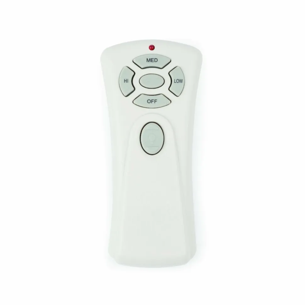 Ventilatore da soffitto tre pale bianco con luce telecomando