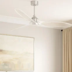 Ventilatore da soffti trasparente smart app stanze max 17mq