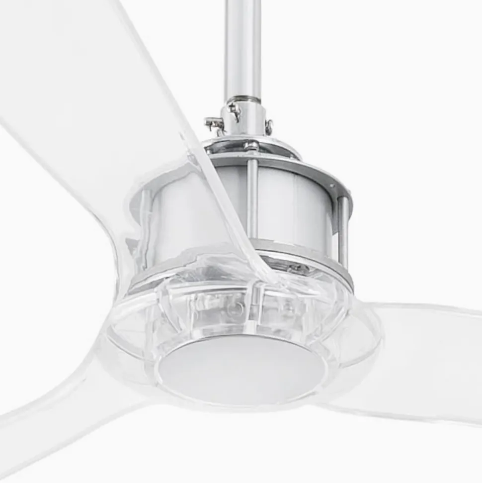 Ventilatore da soffti trasparente smart app stanze max 17mq