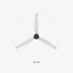 Ventilatore da soffti trasparente smart app stanze max 17mq