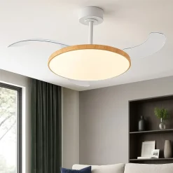 Ventilatore lampadario con pale da soffitto 20mq marrone bianco con telecomando