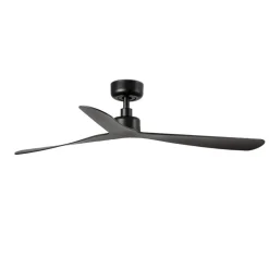 Ventilatore moderno da soffitto smart app nero 17mq tetti inclinati