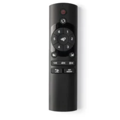 Ventilatore moderno da soffitto smart app nero 17mq tetti inclinati