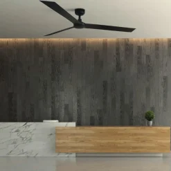Ventilatore nero a pale da soffitto 39mq silenzioso