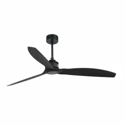Ventilatore nero a soffitto a pale silenzioso 17mq