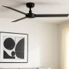 Ventilatore nero da soffitto 28mq a pale silenzioso