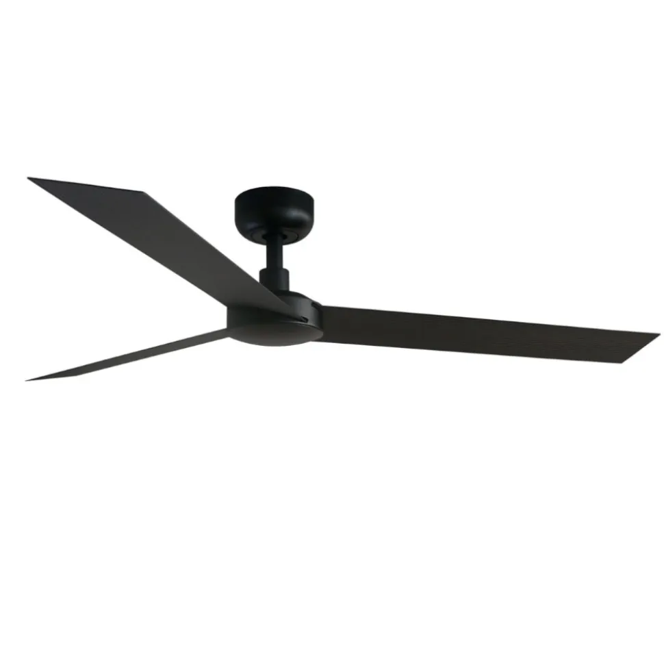 Ventilatore nero da soffitto 28mq a pale silenzioso