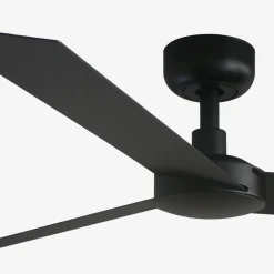 Ventilatore nero da soffitto 28mq a pale silenzioso