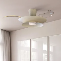 Ventilatore pale a scomparsa bianco luce led cct max 20mq con telecomando