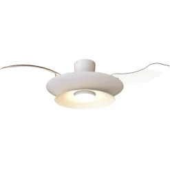 Ventilatore pale a scomparsa bianco luce led cct max 20mq con telecomando