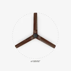 Ventilatore pale in legno da tetto silenzioso 28mq