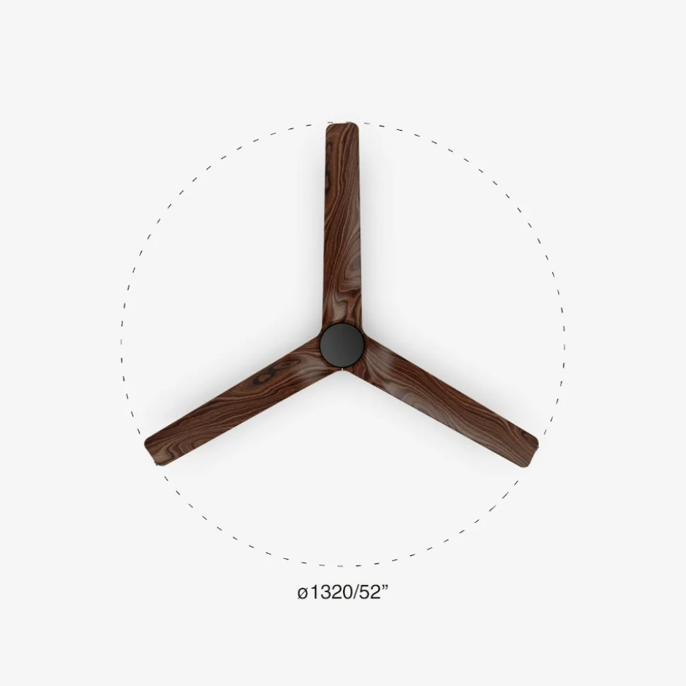 Ventilatore pale in legno da tetto silenzioso 28mq
