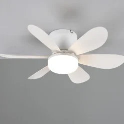 Ventilatore palermo bianco da soffitto con luce telecomando