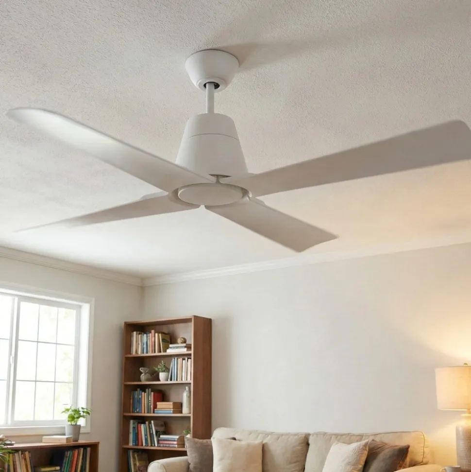 Ventilatore per esterno da soffitto 18mq silenzioso bianco a pale