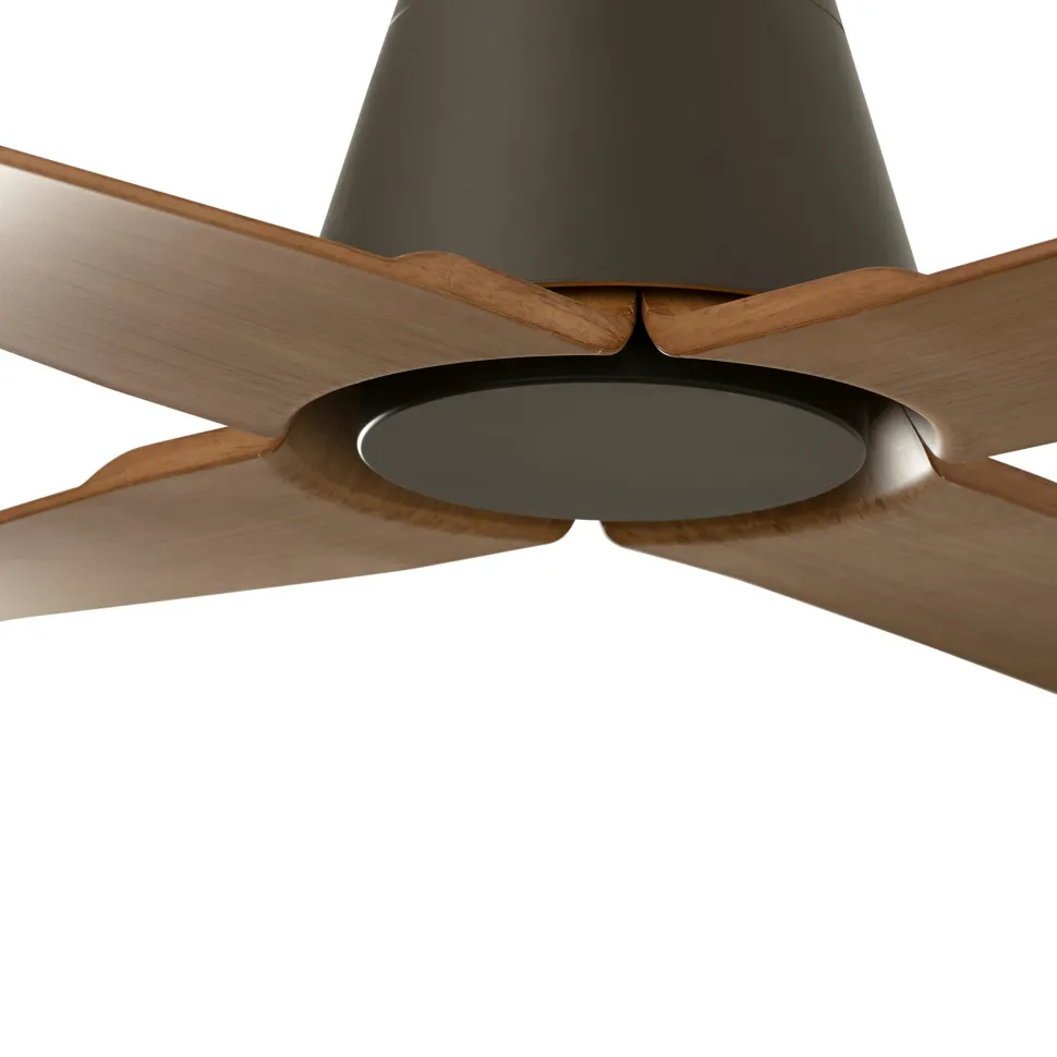 Ventilatore per soffitto esterno ip44 marrone 13-17mq wiz smart app