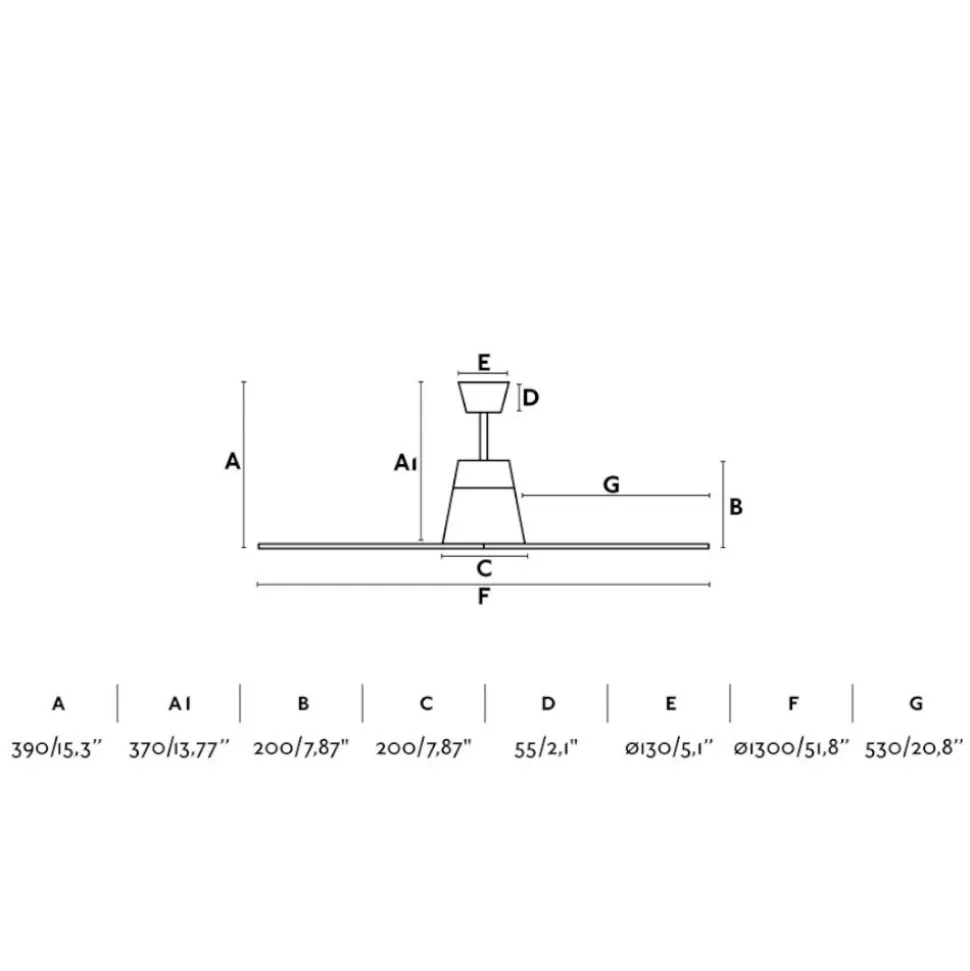 Ventilatore per soffitto esterno ip44 marrone 13-17mq wiz smart app