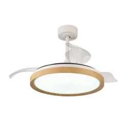 Ventilatore plafoniera marrone fino a 20mq con luce con telecomando