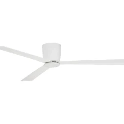 Ventilatore silenzioso da soffitto a pale bianco 28mq con telecomando