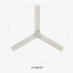 Ventilatore smart a soffitto con luce 28mq legno nocciola