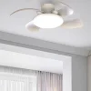 Ventilatore soffitto pale richiudibili bianco led cct telecomando stanza 13mq