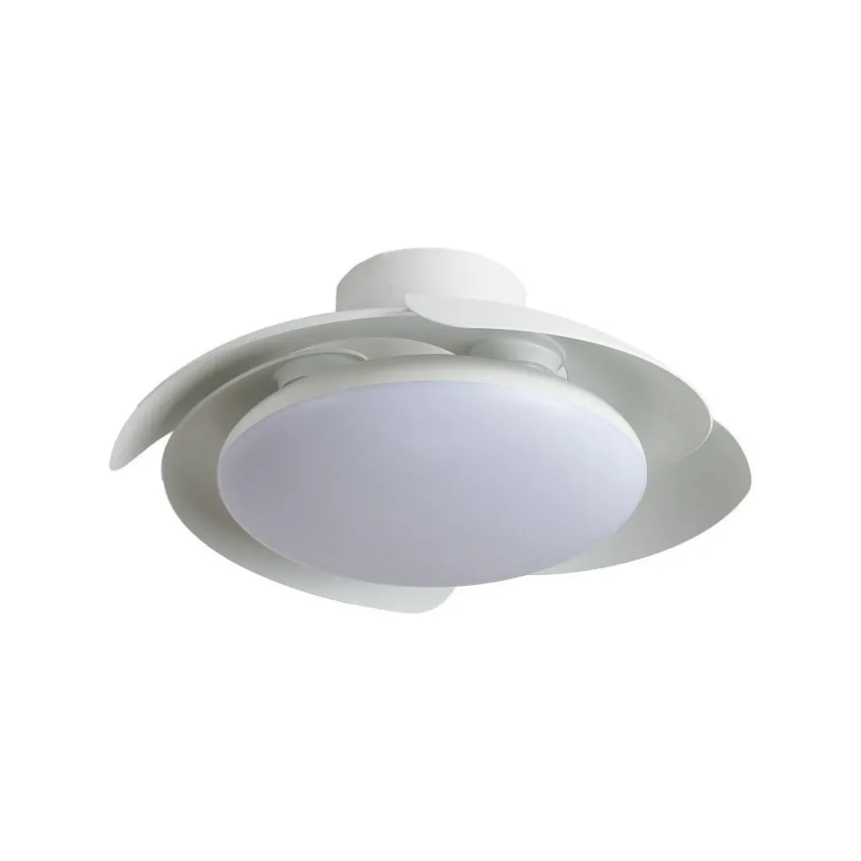 Ventilatore soffitto pale richiudibili bianco led cct telecomando stanza 13mq