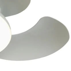 Ventilatore soffitto pale richiudibili bianco led cct telecomando stanza 13mq
