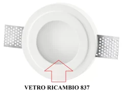Vetrino ovale per faretto da incasso isyluce 837