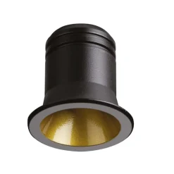 Virus ideal lux faretto da incasso led 3w 3000k nero oro