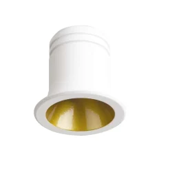 Virus ideal lux faretto led da incasso rotondo 3w 3000k bianco oro