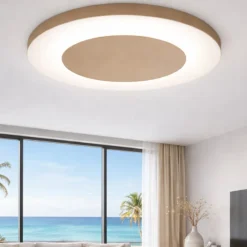 Vivida aurea plafoniera led cct dimmerabile sabbia 60 cm