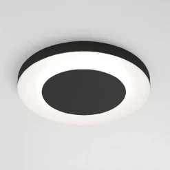 Vivida aurea plafoniera tonda nera led 38w cct 60cm per ufficio