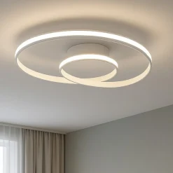 Vivida circuit plafoniera led 3000k 4000k dimmerabile design moderno bianca