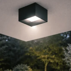 Vivida cube faretto da esterno nero ip44 led 3000k