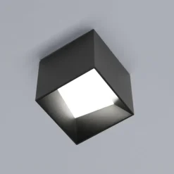 Vivida cube faretto da esterno nero ip44 led 3000k