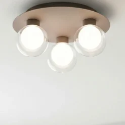 Vivida essence plafoniera 3 luci champagne led 3000k