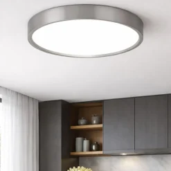 Vivida hera plafoniera moderna 50cm titanio led 40w cct dimmerabile