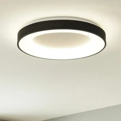 Vivida inner-r 80 plafoniera nera moderna 80w 3000k 4000k dimmerabile