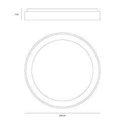 Vivida inner-r 80 plafoniera nera moderna 80w 3000k 4000k dimmerabile