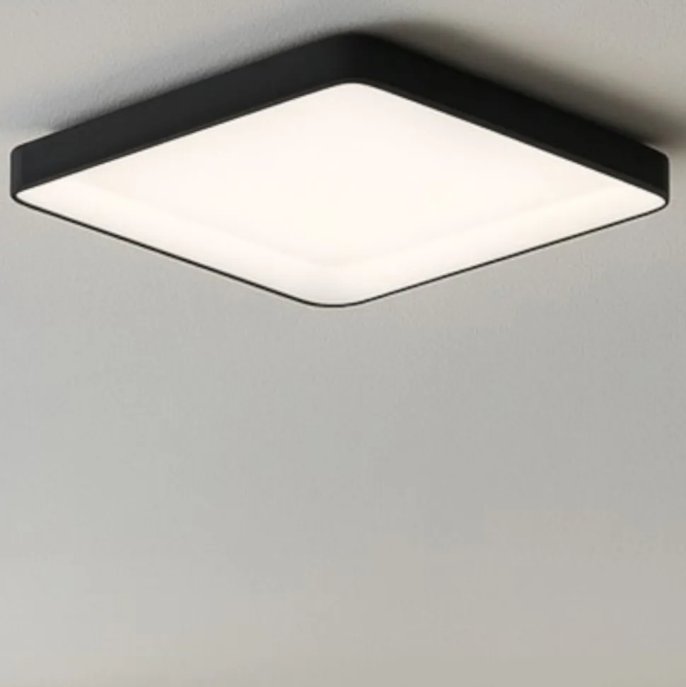 Vivida inner-s plafoniera 80 quadrata nera led 80w 3000k 4000k dimmerabile