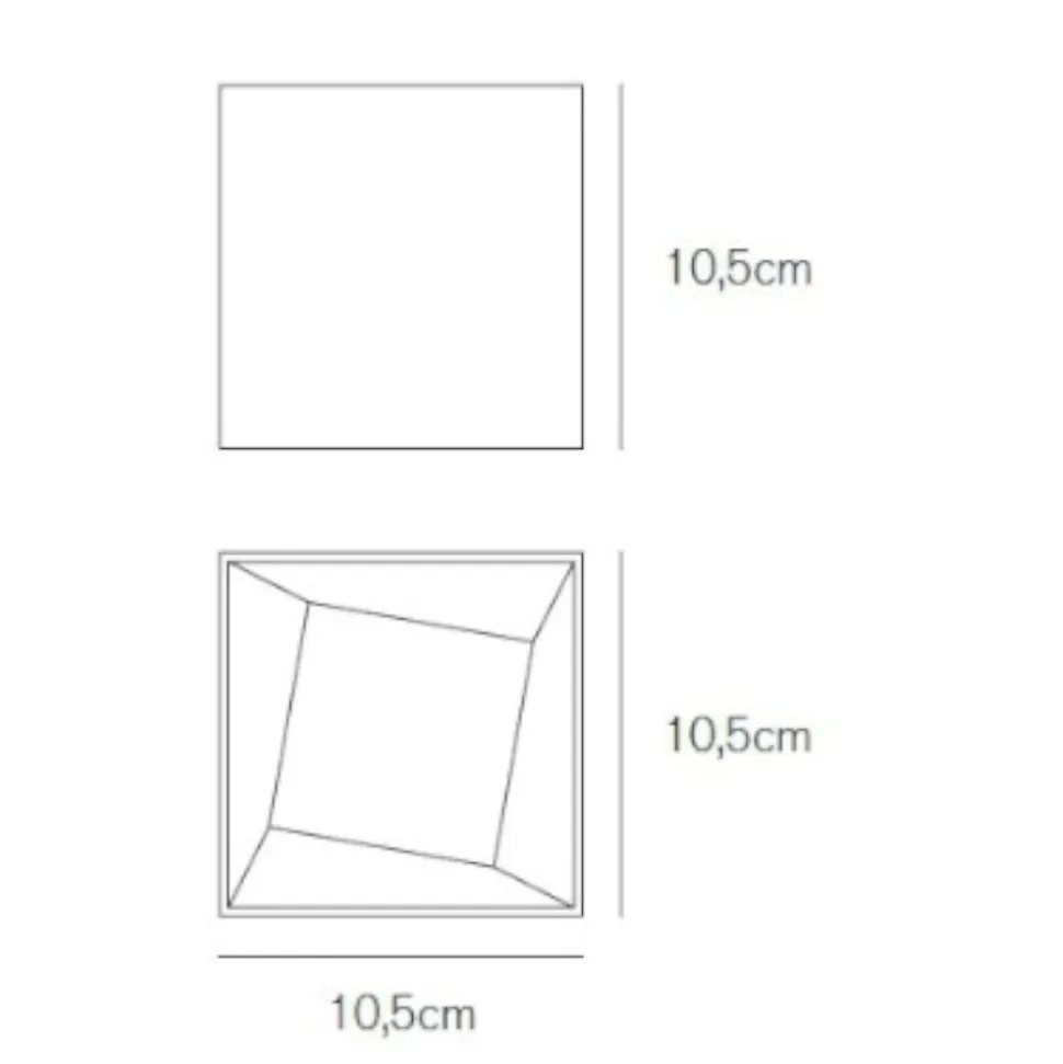 Vivida international cube faretto da esterno 11.5w 3000k ip44 metallo bianco