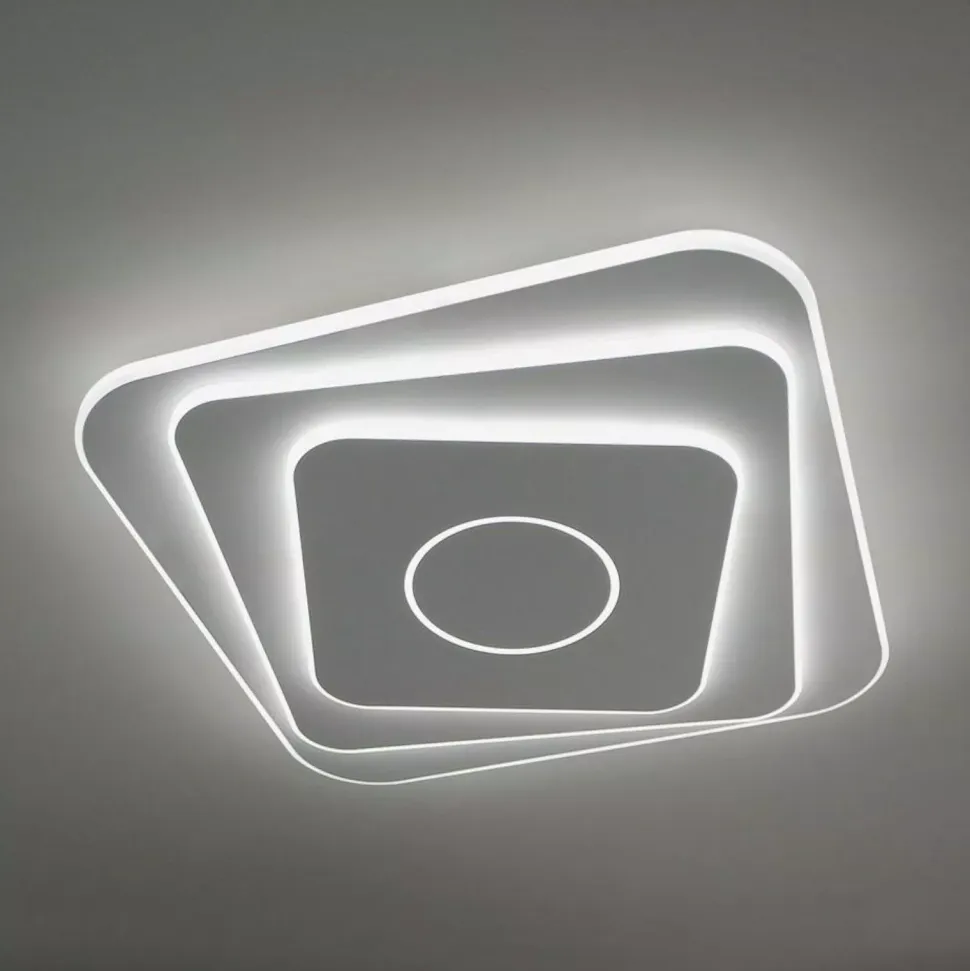 Vivida international plafoniera square bianca led design moderna