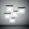 Vivida international squares plafoniera moderna da cucina 37w 3000k bianco