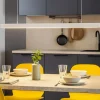 Vivida lampadario segmento bianco per tavolo cucina led 40w cct
