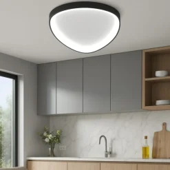 Vivida lifering plafoniera led nera 38w dimmerabile 3000k 4000k