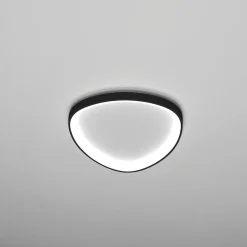 Vivida lifering plafoniera led nera 38w dimmerabile 3000k 4000k
