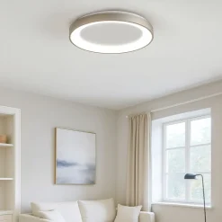 Vivida lifering sabbia plafoniera da cucina ovale moderna led 48w 3000k 4000k dimmerabile