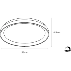 Vivida lifering sabbia plafoniera da cucina ovale moderna led 48w 3000k 4000k dimmerabile