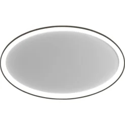 Vivida lifering-o plafoniera bronzo ovale 80cm led 50w 3000k 4000k