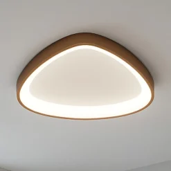 Vivida lifering-p plafoniera bronzo led 38w 3000k 4000k dimmerabile moderna